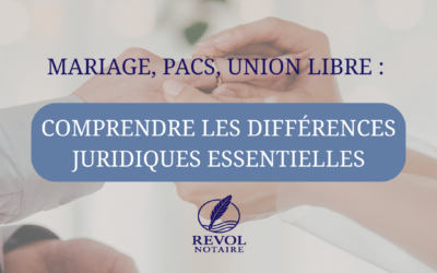 Mariage, PACS et Union libre